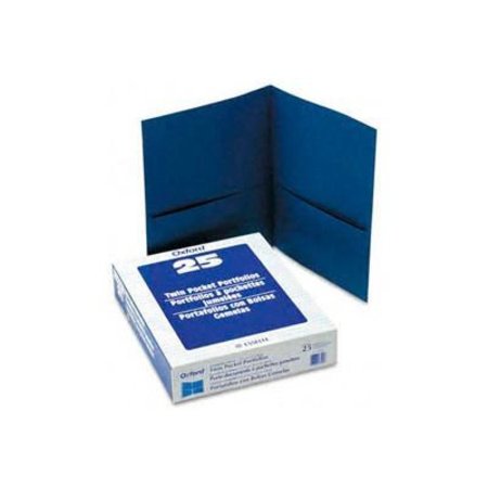 ESSELTE PENDAFLEX CORP. Twin Pocket Leatherette-Grained Portfolios, Royal Blue, 25/Box 57502